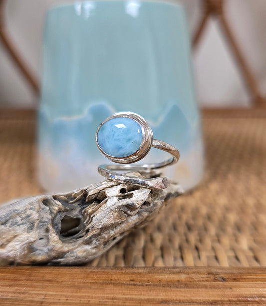 Larimar wrap ring