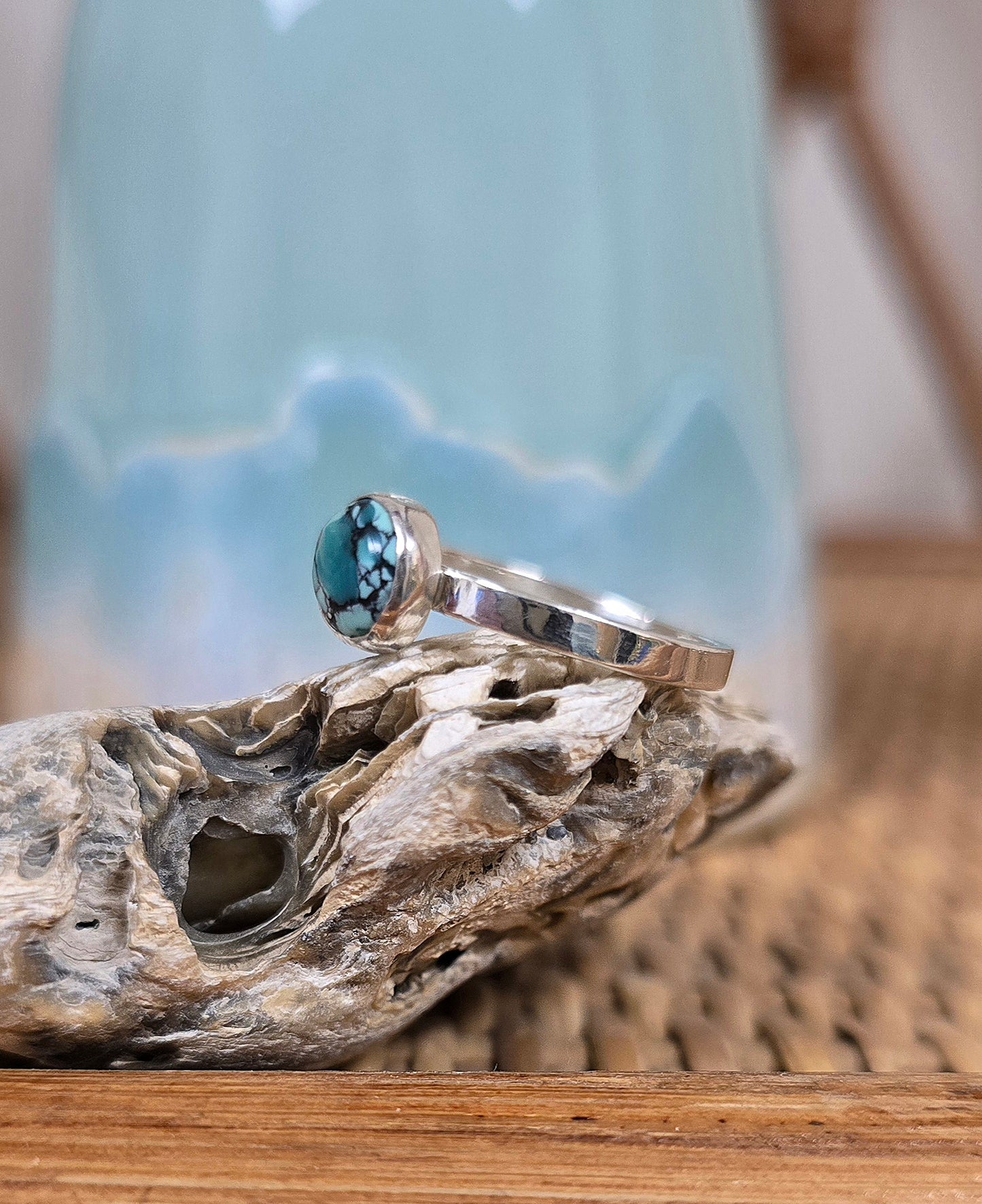 Turquoise stacker ring