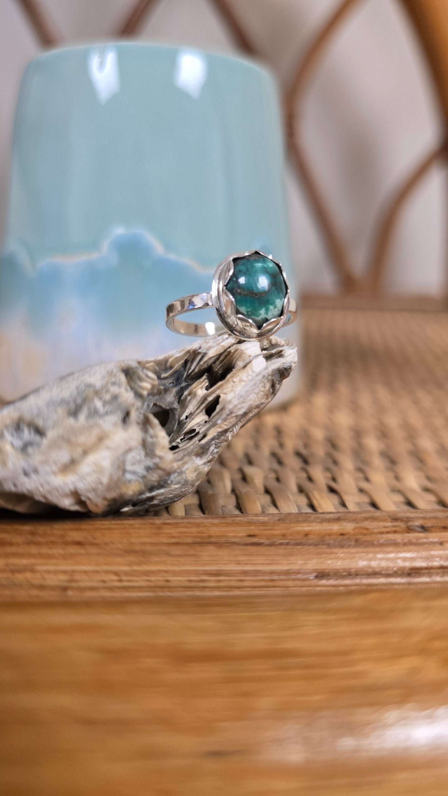 Turquoise stacker ring